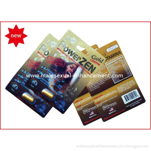 No Side Effects And Herbal Gold Powerzen Male Enhancement, 1 Capsule / Pack * 24 / Box